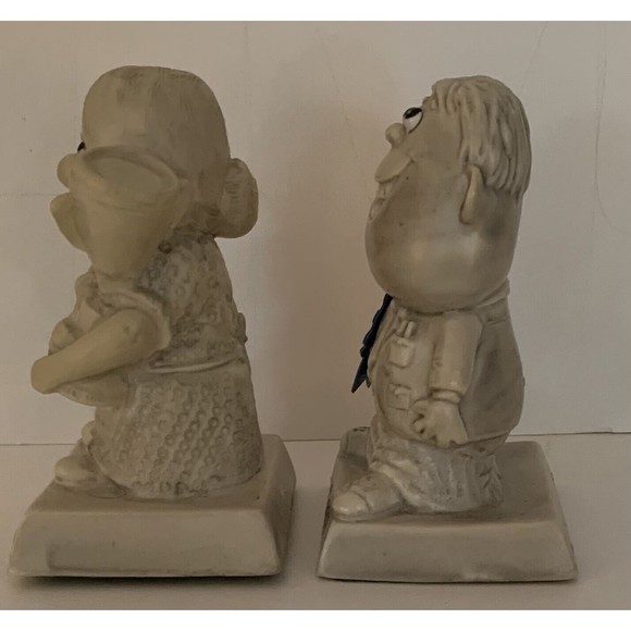 Vtg Russ Wallace Berries Set World's Best Father and Best Mother Figurines 1970 - Picture 8 of 10